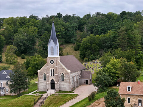 Saint Donatus Roman Catholic church near Bellevue, Iowa