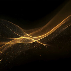 golden linear curve layout background is dark ar 169