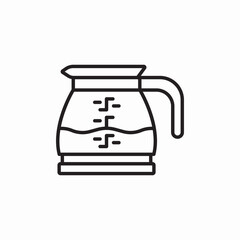 coffee pot icon sign vector