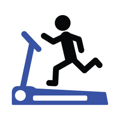 Treadmill Running Exercise Icon