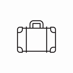 handbag baggage icon sign vector