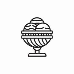 ice cream cup icon sign vector