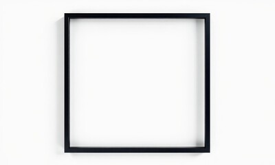 black frame on white background