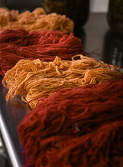 details of wool yarn texturua for knitting