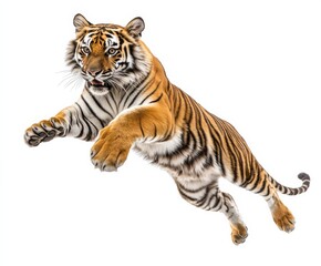 Obraz premium Bengal tiger isolated on white