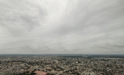 Aerial shot of Lome, Togo.