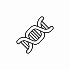 Fototapeta premium dna spiral icon sign vector