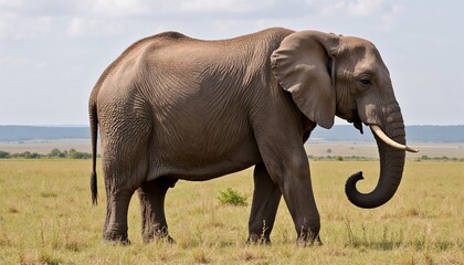 Obraz premium Big African Elephant in the Savannah