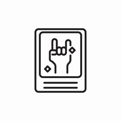 rock concert photo icon sign vector