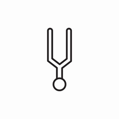 Tuning Fork icon sign vector
