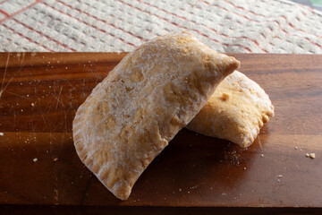 A view of some fruit pies.