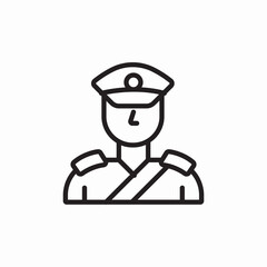 policeman police icon sign vector