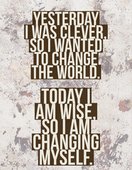 Colorful Motivational Image with Writing, Inspirational Quote, Positive Thinking Theme