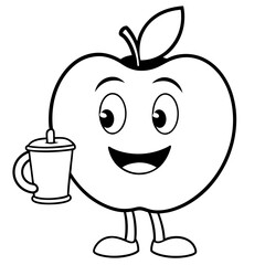 Cute Apple Mascot Logo Collection Coffee Cup, Reading Book, Gaming, Boxing Gloves, Vector Art, Charming Apple mascot logos coffee, book, gaming, boxing gloves. Fun vector designs for all needs