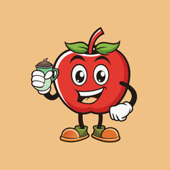 Cute Apple Mascot Logo Collection Coffee Cup, Reading Book, Gaming, Boxing Gloves, Vector Art, Charming Apple mascot logos coffee, book, gaming, boxing gloves. Fun vector designs for all needs