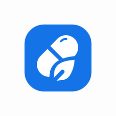 herb drug icon sign vector