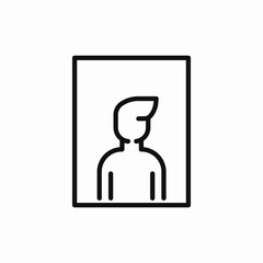 man photo icon sign vector