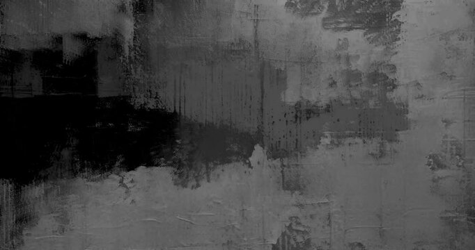 4k Looped Animated Grunge Texture Overlay Background, True Grit, Analog Effect, Lo-Fi - Grayscale.