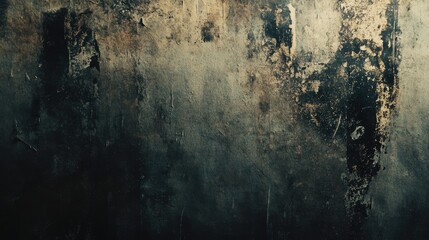 Old grey wall texture background. Wallpaper coming off the wall