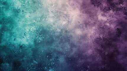Abstract Teal and Purple Watercolor Background