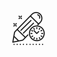 project deadline icon sign vector