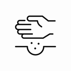 seed planting hand icon sign vector