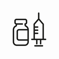 infect ampule icon sign vector