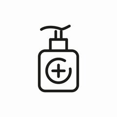 medicine soap desinfectante icon sign vector