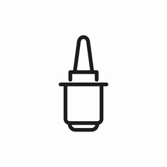 dropper medicine icon sign vector