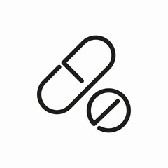 drug medicine capsule icon sign vector