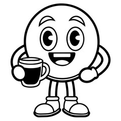 Orange Mascot Logo Set: Coffee Cup, Book, Gaming, Boxing & Paint Themes - Vector & Clipart, Orange mascot logos: coffee, book, gaming, boxing themes. Vector, cartoon, clipart, line art