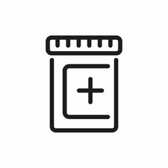 medicine bottle icon sign vector