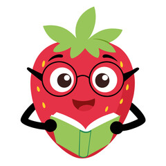 Strawberry Mascot Logo Vector - Coffee, Gaming, Boxing, Angry, Book, Paint Designs, Strawberry mascot vector with coffee, gaming, boxing, and expressive styles, perfect for digital design