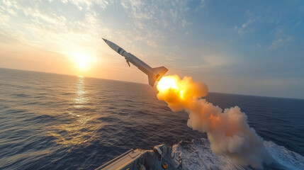 Un missile lancé réaliste