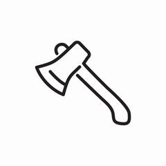 ax hatchet icon sign vector