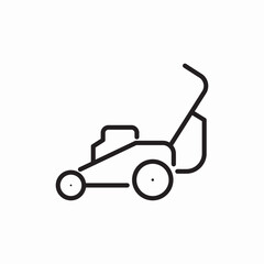 lawn mower machine icon sign vector