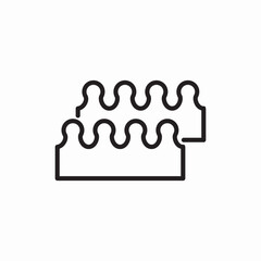 Manicure and pedicure toe  separators icon sign vector