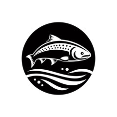 Salmon fish logo