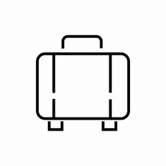 travel suitcase icon sign vector
