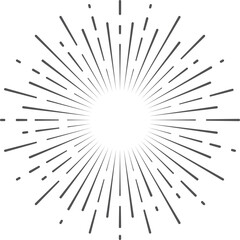 Obraz premium Star burst vintage radial sun rays explosion