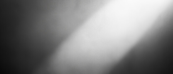 Dramatic black and white spotlight effect with soft gradients creating cinematic and moody atmosphere for photography or graphic design