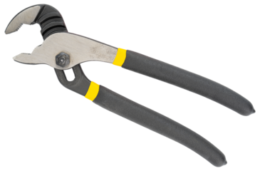 Groove joint pliers. Water pump pliers. Fast adjustable tongue and groove pliers, V-Jaw groove joint pliers with grips on pipes, bolts and steel nuts. Shop everything for home, tools for construction