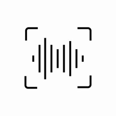 audio waves icon sign vector