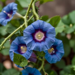 blue flower of a flower