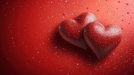 Red Hearts Abstract red Background. Happy Valentine's Day