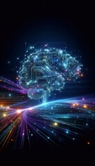 Obraz premium Futuristische Darstellung von Künstlicher Intelligenz