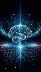 Obraz premium Futuristische Darstellung von Künstlicher Intelligenz