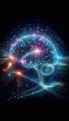 Obraz premium Futuristische Darstellung von Künstlicher Intelligenz