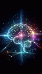 Obraz premium Futuristische Darstellung von Künstlicher Intelligenz