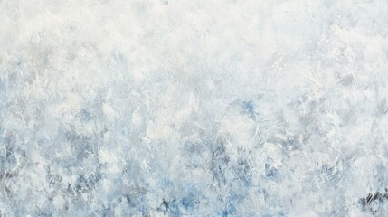 Fototapeta premium A serene icy abstract background with frosted textures in pale blue, white, and silver. Soft diffused light creates a calm atmosphere reminiscent of a crisp winter morning, evoking a sense of cool